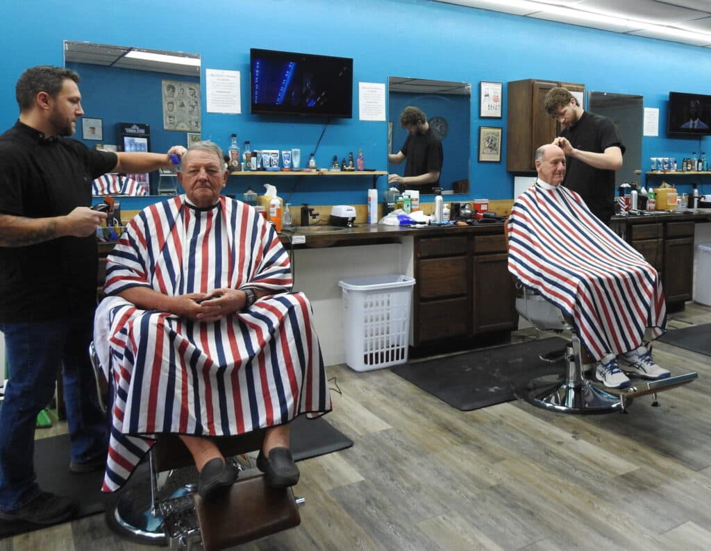 Venice Barbershop at work